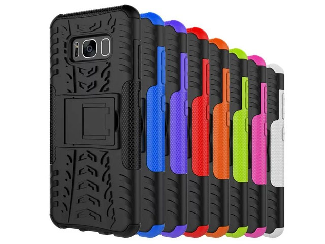 Чехол Yotrix Shockproof case для Samsung Galaxy S8 plus (фиолетовый, пластиковый)