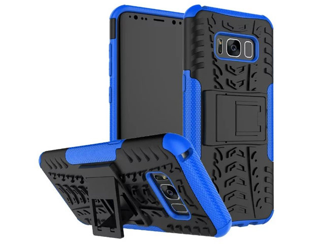 Чехол Yotrix Shockproof case для Samsung Galaxy S8 plus (синий, пластиковый)