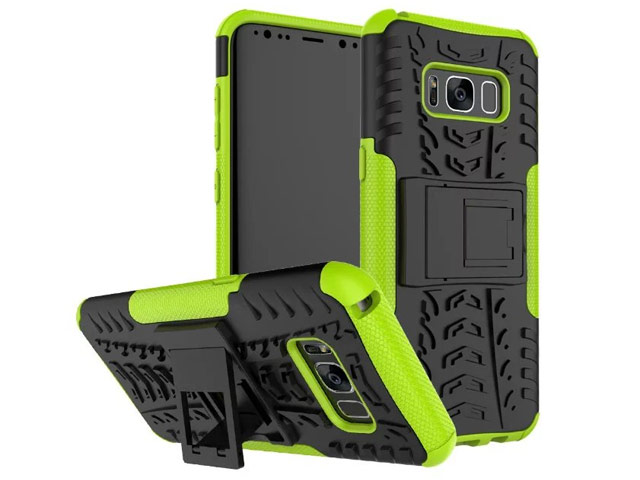 Чехол Yotrix Shockproof case для Samsung Galaxy S8 plus (зеленый, пластиковый)