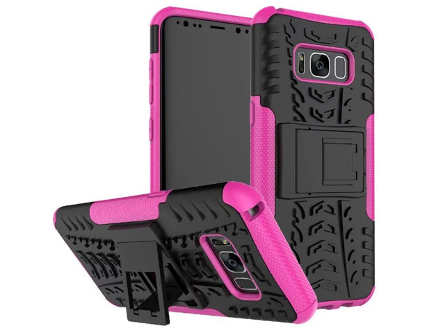 Чехол Yotrix Shockproof case для Samsung Galaxy S8 plus (розовый, пластиковый)