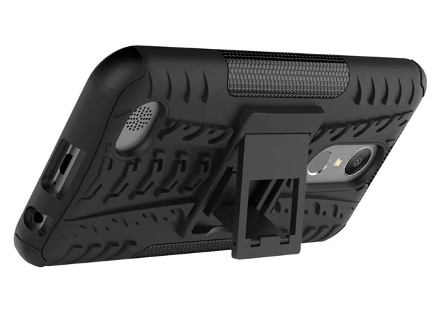 Чехол Yotrix Shockproof case для LG K10 2017 (черный, пластиковый)