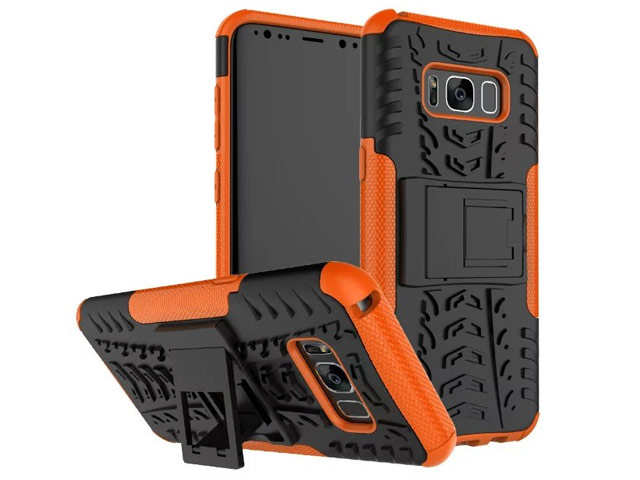 Чехол Yotrix Shockproof case для Samsung Galaxy S8 (оранжевый, пластиковый)