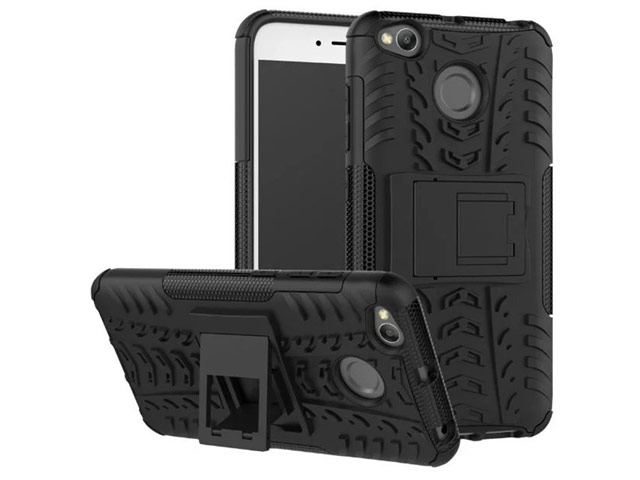Чехол Yotrix Shockproof case для Xiaomi Redmi 4X (черный, пластиковый)
