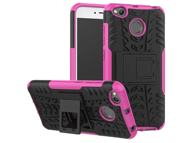 Чехол Yotrix Shockproof case для Xiaomi Redmi 4X (розовый, пластиковый)