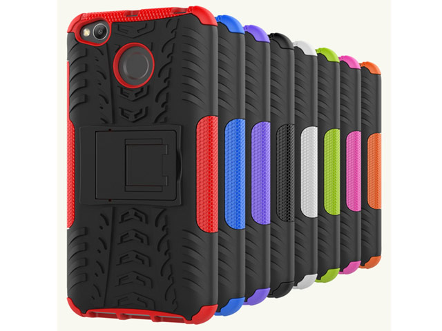 Чехол Yotrix Shockproof case для Xiaomi Redmi 4X (фиолетовый, пластиковый)