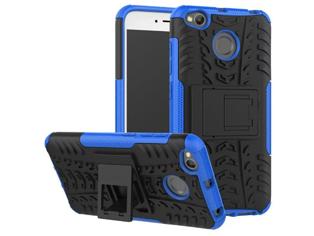 Чехол Yotrix Shockproof case для Xiaomi Redmi 4X (синий, пластиковый)