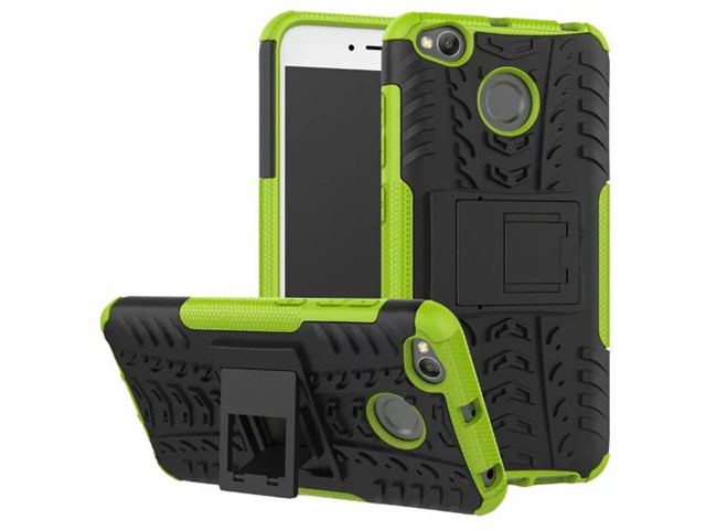 Чехол Yotrix Shockproof case для Xiaomi Redmi 4X (зеленый, пластиковый)