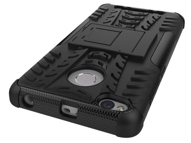 Чехол Yotrix Shockproof case для Xiaomi Redmi 3 Pro (черный, пластиковый)