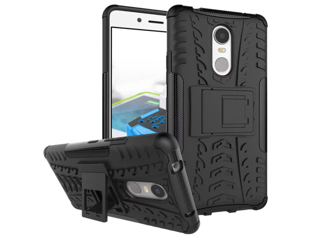 Чехол Yotrix Shockproof case для Lenovo K6 note (черный, пластиковый)