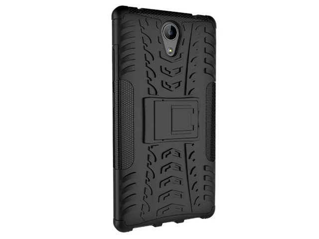 Чехол Yotrix Shockproof case для Lenovo Phab2 (черный, пластиковый)