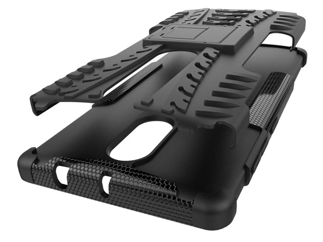 Чехол Yotrix Shockproof case для Lenovo Phab2 plus (черный, пластиковый)
