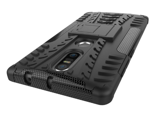 Чехол Yotrix Shockproof case для Lenovo Phab2 plus (черный, пластиковый)