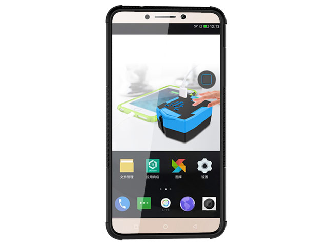 Чехол Yotrix Shockproof case для LeTV Le 2 pro (черный, пластиковый)