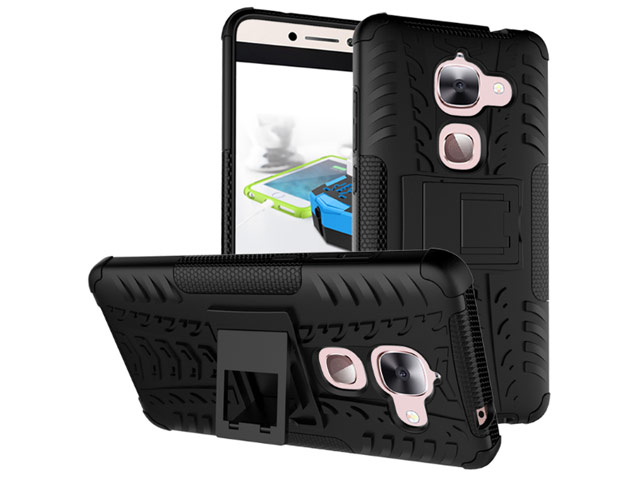 Чехол Yotrix Shockproof case для LeTV Le 2 pro (черный, пластиковый)