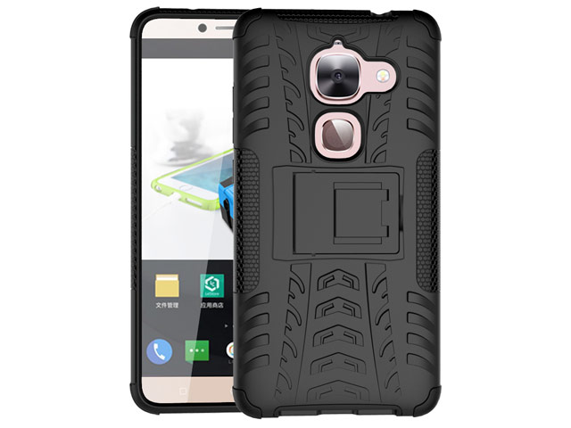 Чехол Yotrix Shockproof case для LeEco Le Max 2 (черный, пластиковый)