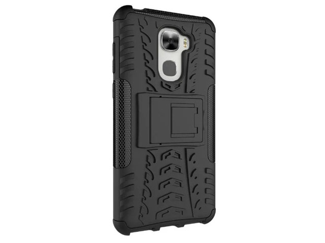 Чехол Yotrix Shockproof case для LeEco Le Pro 3 (черный, пластиковый)