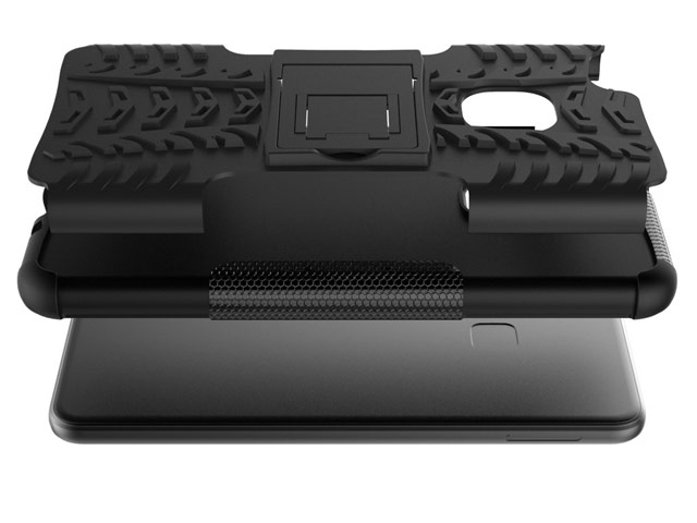 Чехол Yotrix Shockproof case для Huawei P10 lite (черный, пластиковый)