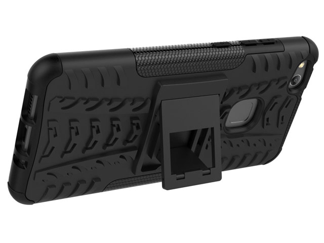Чехол Yotrix Shockproof case для Huawei P10 lite (черный, пластиковый)