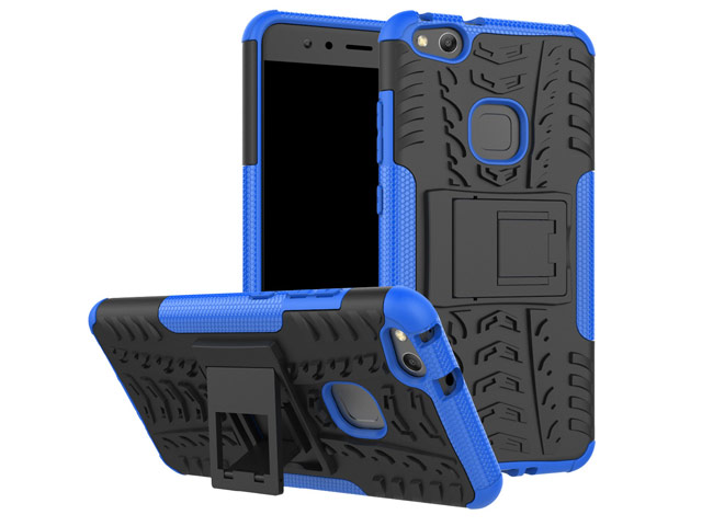 Чехол Yotrix Shockproof case для Huawei P10 lite (синий, пластиковый)