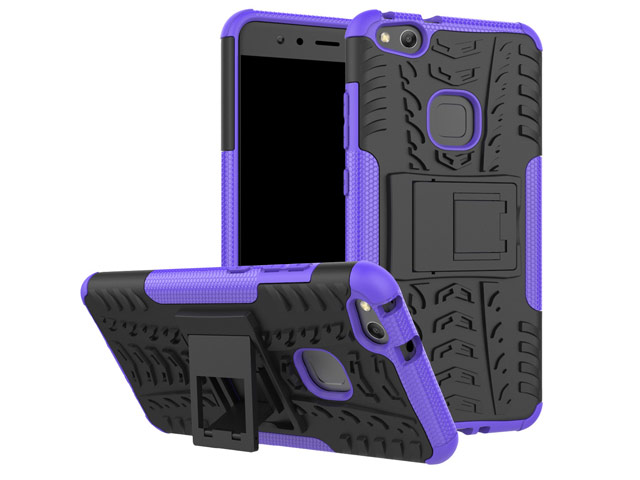 Чехол Yotrix Shockproof case для Huawei P10 lite (фиолетовый, пластиковый)