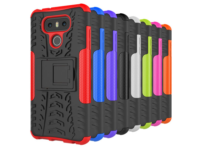 Чехол Yotrix Shockproof case для LG G6 (фиолетовый, пластиковый)