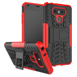 Чехол Yotrix Shockproof case для LG G6 (красный, пластиковый)