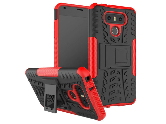 Чехол Yotrix Shockproof case для LG G6 (красный, пластиковый)
