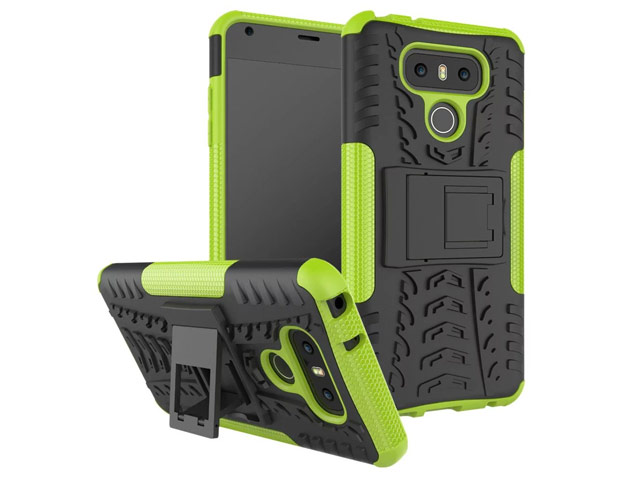 Чехол Yotrix Shockproof case для LG G6 (зеленый, пластиковый)