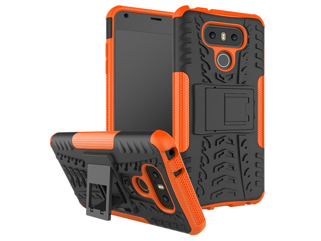 Чехол Yotrix Shockproof case для LG G6 (оранжевый, пластиковый)