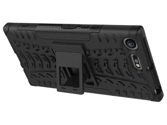 Чехол Yotrix Shockproof case для Sony Xperia XZ premium (фиолетовый, пластиковый)