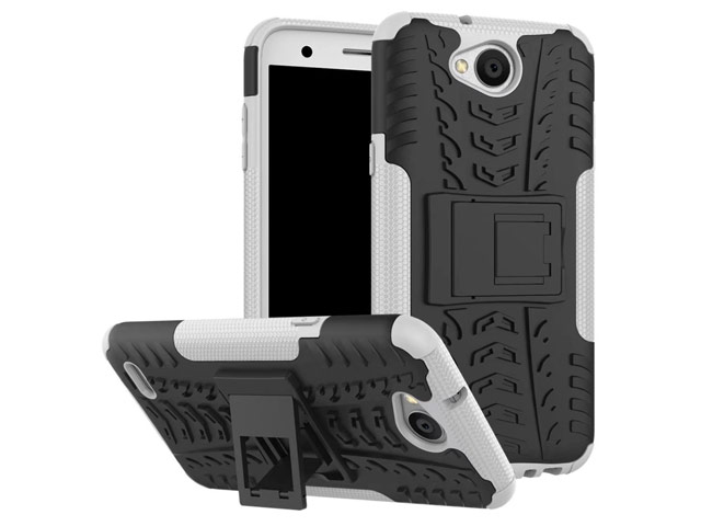 Чехол Yotrix Shockproof case для LG X power 2 (белый, пластиковый)