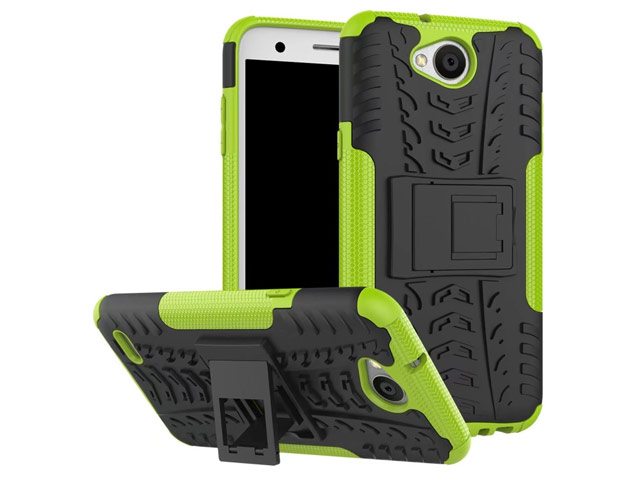 Чехол Yotrix Shockproof case для LG X power 2 (зеленый, пластиковый)