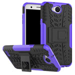 Чехол Yotrix Shockproof case для LG X power 2 (фиолетовый, пластиковый)