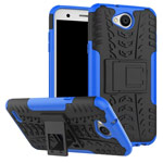 Чехол Yotrix Shockproof case для LG X power 2 (синий, пластиковый)