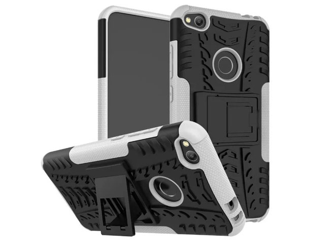 Чехол Yotrix Shockproof case для Huawei P8 lite 2017 (белый, пластиковый)