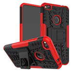 Чехол Yotrix Shockproof case для Huawei P8 lite 2017 (красный, пластиковый)