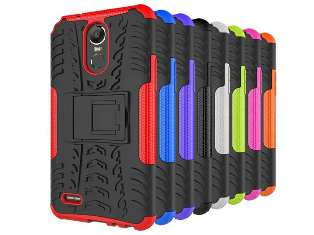 Чехол Yotrix Shockproof case для LG Stylus 3 (черный, пластиковый)