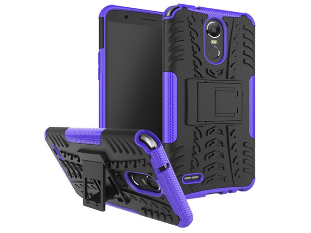 Чехол Yotrix Shockproof case для LG Stylus 3 (фиолетовый, пластиковый)