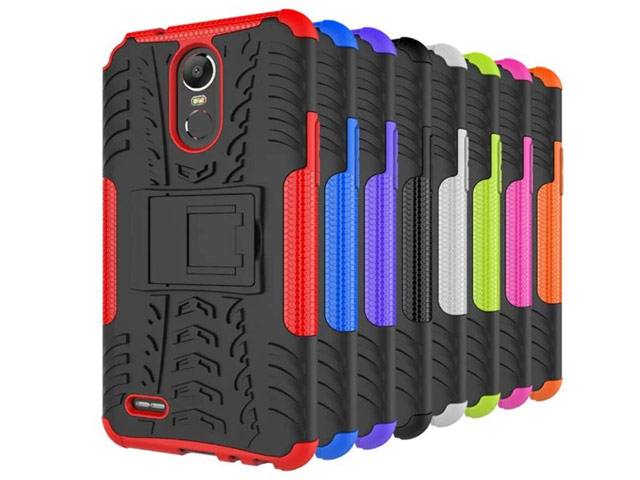 Чехол Yotrix Shockproof case для LG Stylus 3 (фиолетовый, пластиковый)