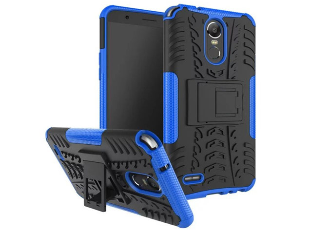 Чехол Yotrix Shockproof case для LG Stylus 3 (синий, пластиковый)