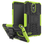 Чехол Yotrix Shockproof case для LG Stylus 3 (зеленый, пластиковый)