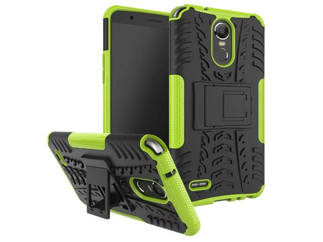 Чехол Yotrix Shockproof case для LG Stylus 3 (зеленый, пластиковый)