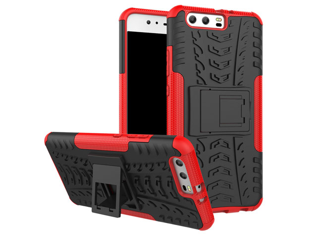 Чехол Yotrix Shockproof case для Huawei P10 (красный, пластиковый)