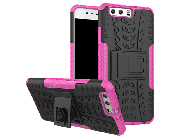 Чехол Yotrix Shockproof case для Huawei P10 (розовый, пластиковый)