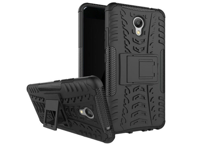 Чехол Yotrix Shockproof case для Meizu M5 Note (черный, пластиковый)