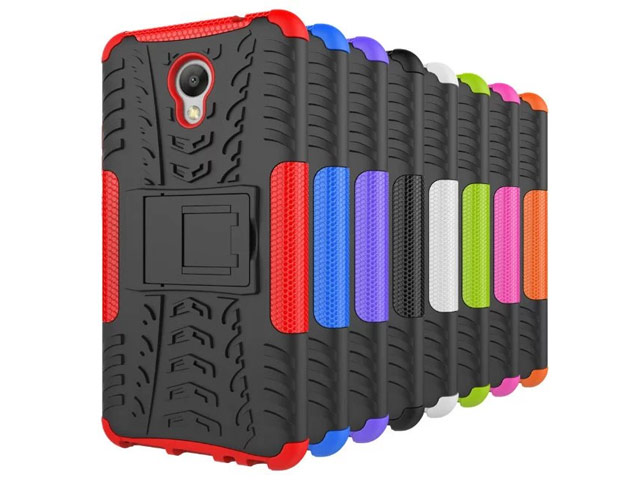 Чехол Yotrix Shockproof case для Meizu M5 Note (черный, пластиковый)