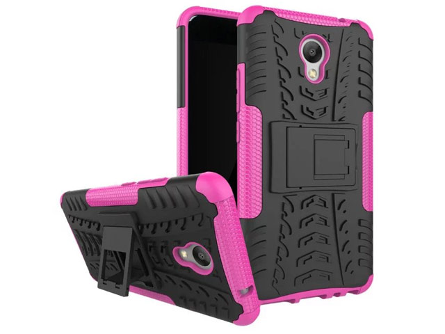 Чехол Yotrix Shockproof case для Meizu M5 Note (розовый, пластиковый)