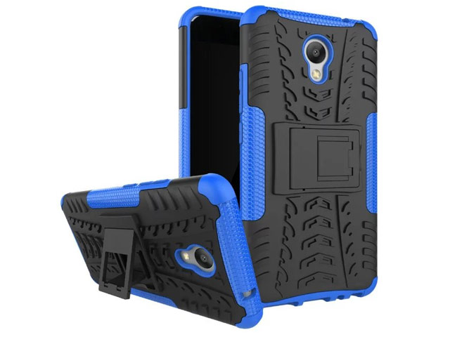 Чехол Yotrix Shockproof case для Meizu M5 Note (синий, пластиковый)