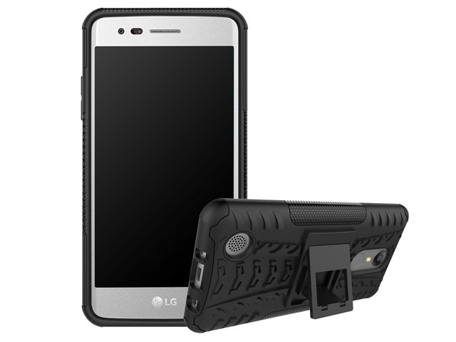 Чехол Yotrix Shockproof case для LG K8 2017 (черный, пластиковый)