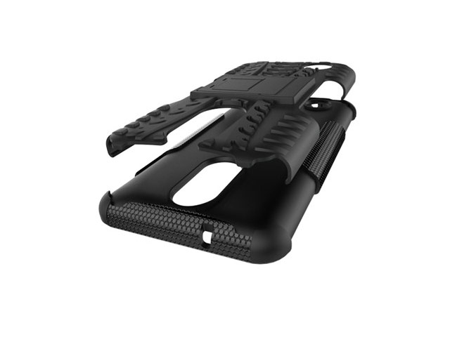 Чехол Yotrix Shockproof case для LG K8 2017 (черный, пластиковый)